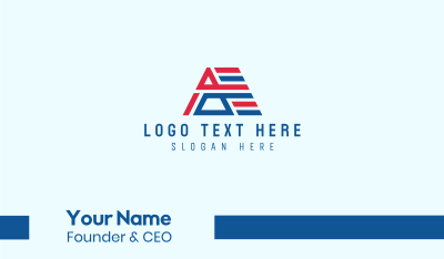 Political Letter A Business Card Image Preview