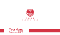 Red Shield Letter Business Card Image Preview