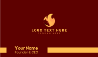 Fiery Horse Business Card Image Preview