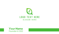 Green Lime Leaf Business Card Image Preview