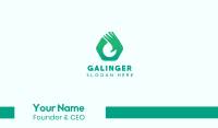Green Hand Glove Business Card Image Preview