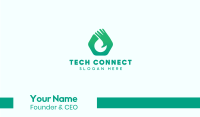 Green Hand Glove Business Card Image Preview