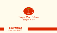 Fresh Tomato Lettermark Business Card Image Preview