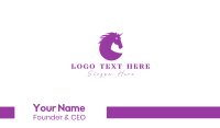 Purple Unicorn Gaming Business Card Image Preview