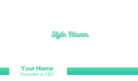 Fresh Cursive Wordmark Text Business Card Image Preview