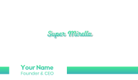 Fresh Cursive Wordmark Text Business Card Image Preview