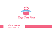 Pink Baby Pacifier Business Card Image Preview