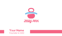 Pink Baby Pacifier Business Card Image Preview