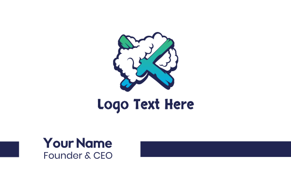 Cloud Gradient X Business Card Design