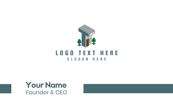Modern Building Letter T Business Card Design Image Preview