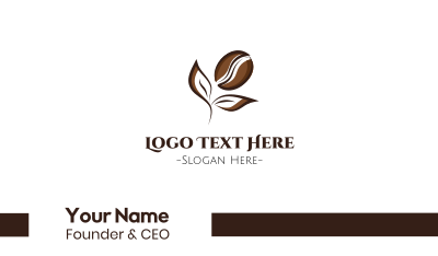Coffee Flower Business Card Image Preview