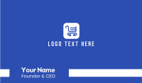 Online Shopping App Business Card Image Preview