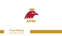 Red Eagle King Business Card Image Preview