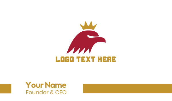 Red Eagle King Business Card Design Image Preview