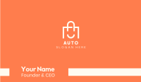 Shopping Store Letter A Business Card Image Preview