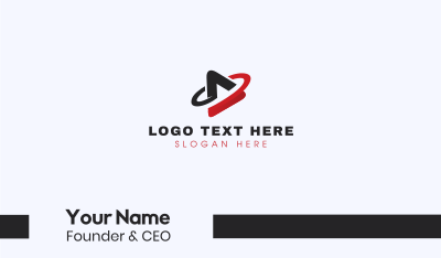 Multimedia Player Business Card Image Preview