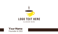 Banana Coffee Business Card Image Preview