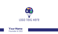 Color Palette Balloon Business Card Image Preview