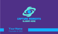 Blue Galaxy Business Card Image Preview