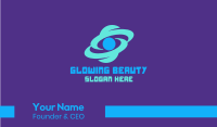 Blue Galaxy Business Card Image Preview