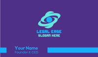 Blue Galaxy Business Card Image Preview