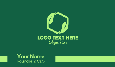 Green Eco Package Business Card