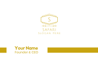 Golden Luxurious Lettermark Business Card Image Preview