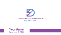 Industrial D Monogram Business Card Image Preview