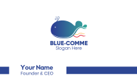 Blue Whale  Business Card Image Preview
