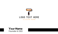Orange Paint Roller Business Card Preview