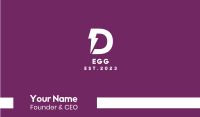 Letter D Lightning Business Card Image Preview