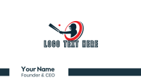 Cricket Bat Player Business Card Image Preview