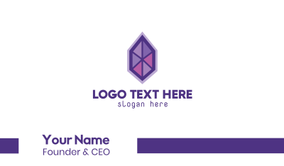Purple Gem Business Card