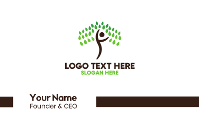 Person Tree Business Card
