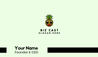 Happy Tropical Pineapple Business Card Image Preview