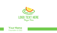 Fresh Orange Slice Business Card Design