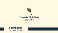 Colorful Feather Pen Business Card Image Preview