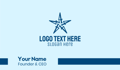 Number 4 Star Company  Business Card