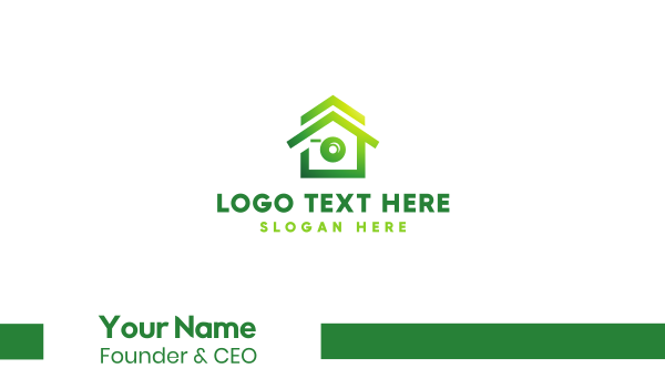 Green House Camera  Business Card Design Image Preview