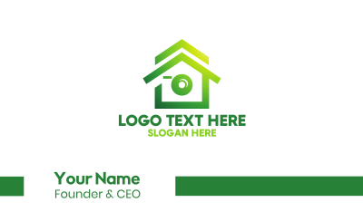 Green House Camera  Business Card
