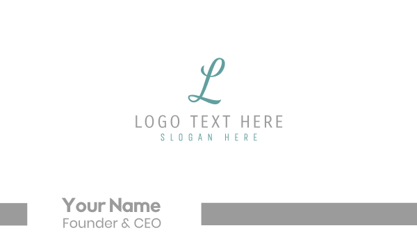 Elegant Blue Letter E Business Card Design Image Preview