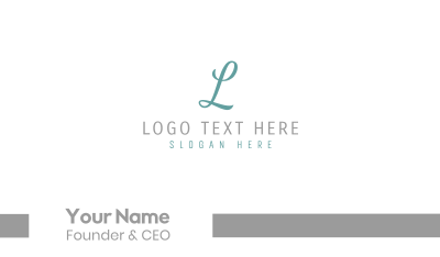 Elegant Blue Letter E Business Card Image Preview