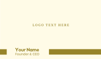 Gold Classic Business Card Design