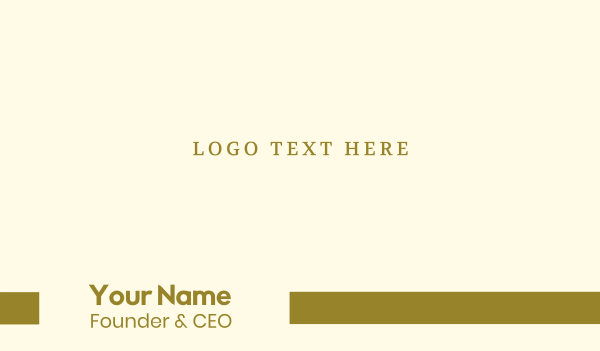 Gold Classic Business Card Design Image Preview