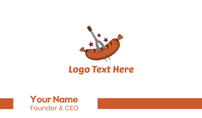 Grilled Sausage Business Card