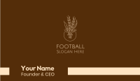 Minimalist Wheat Grain  Business Card Image Preview