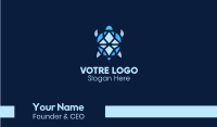 Blue Gem Turtle Business Card Image Preview