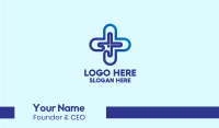 Medical Cross Pattern Business Card Image Preview