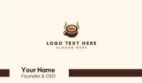 Brown Coffee Horns Business Card Design