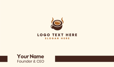 Brown Coffee Horns Business Card Image Preview